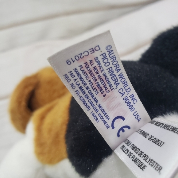 Aurora Homer Beagle Dog Mini Flopsie 8 Inch Plush Stuffed Animal 2019 - Picture 5 of 6